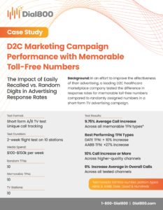 Read the Dial800 Memorable Numbers Case Study